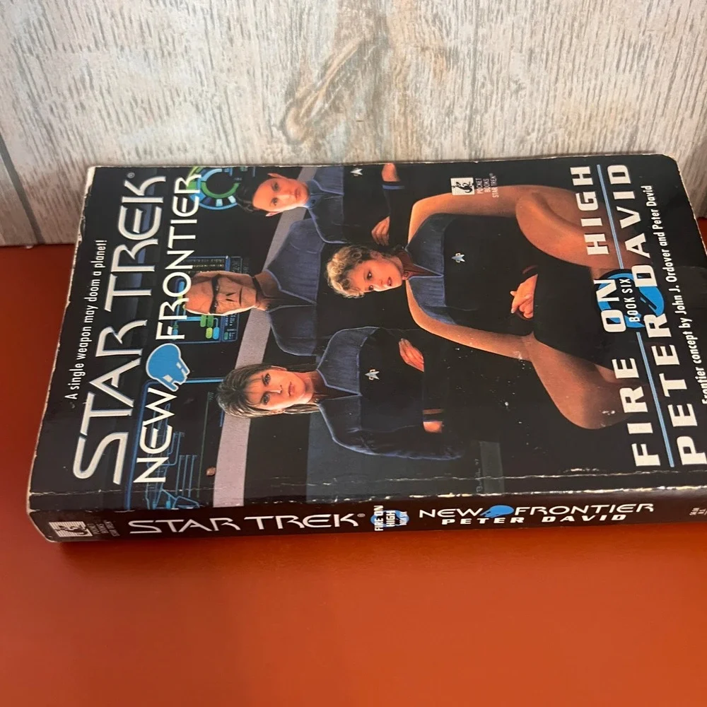 Star Trek New Frontier Fire on High Book 6 Peter David Paperback 1998 1st‎ Print
